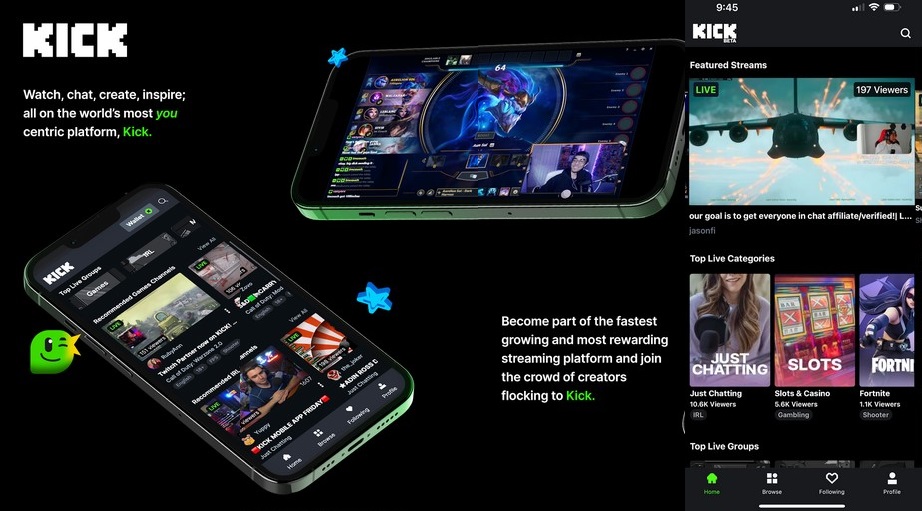 Kick streaming APK Download